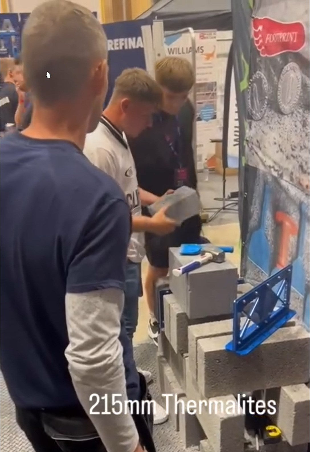 Block Master block cutting demonstration at Super Trowel